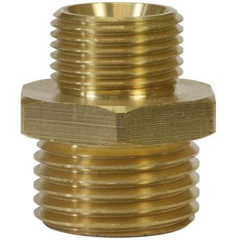 Red-Nippel 3/8" x 1/2", Messing