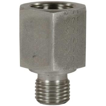Reduzier-Muffe 3/8" x 1/2", Edelstahl