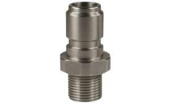 Nippel ST-3100 1/2" AG Edelstahl gehärtet